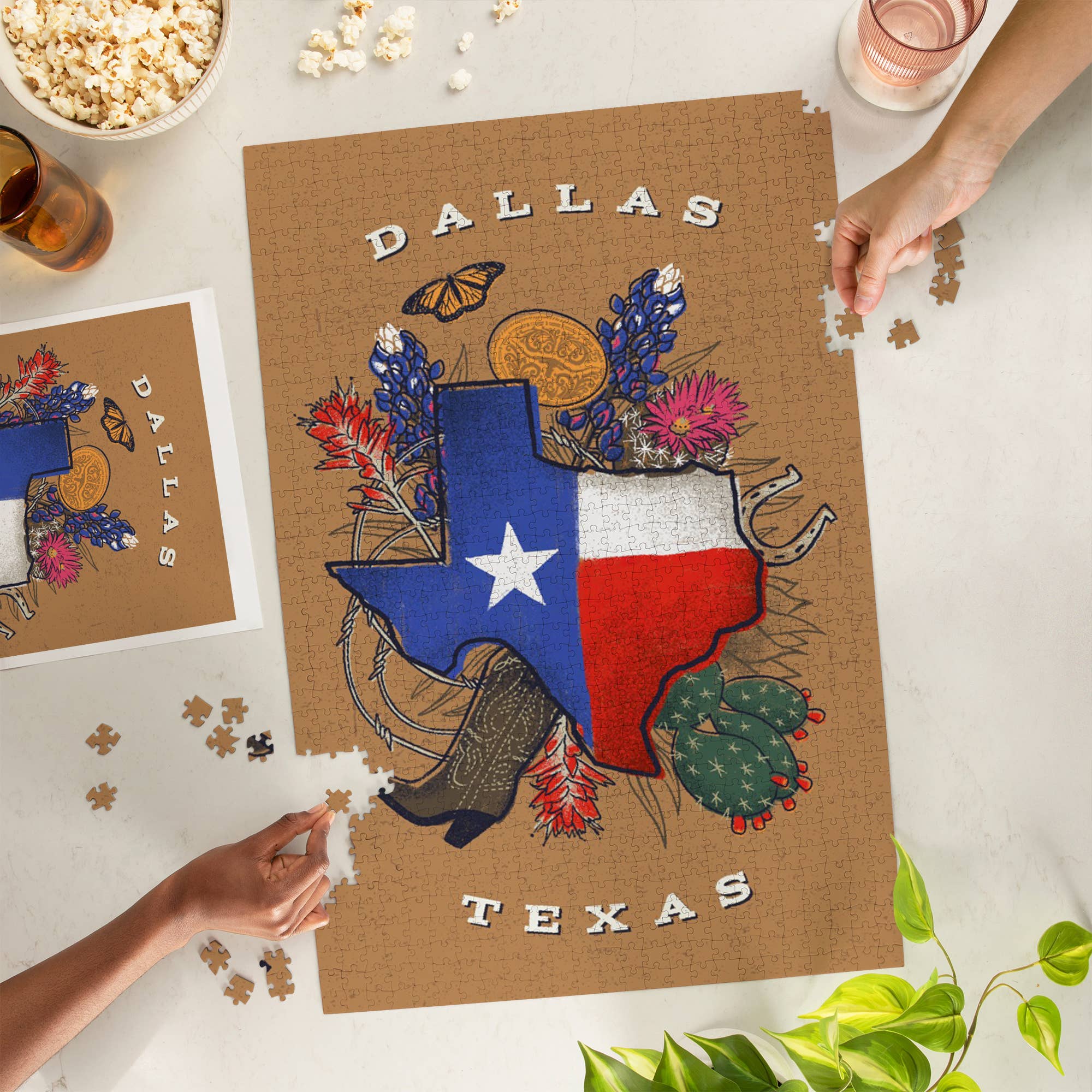 1000 PIECE PUZZLE Dallas, Texas, State Treasure Trove - Image 2