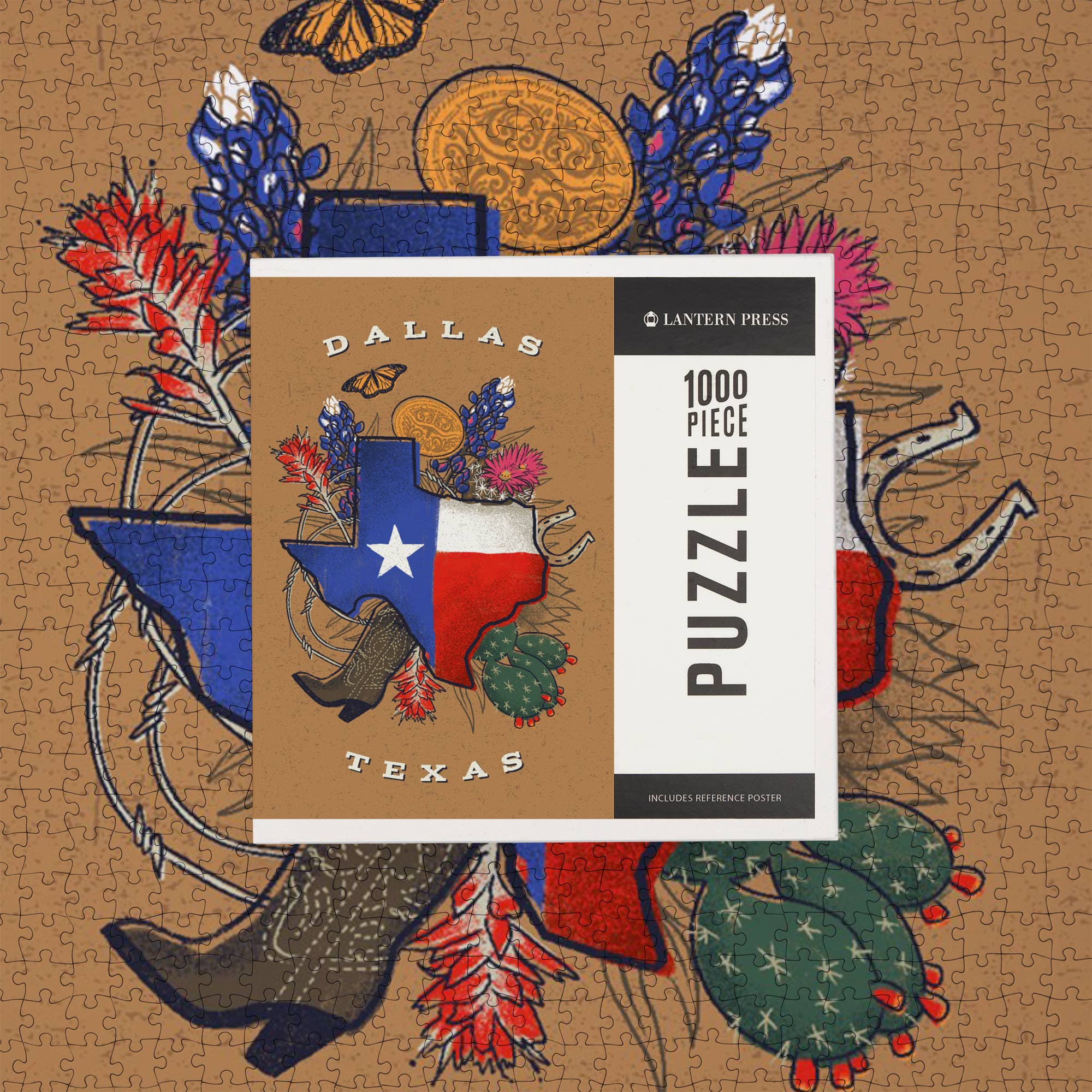 1000 PIECE PUZZLE Dallas, Texas, State Treasure Trove - Image 7