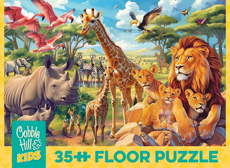 African Plains (35pc) Floor Puzzle - Ages 3+ - Image 5