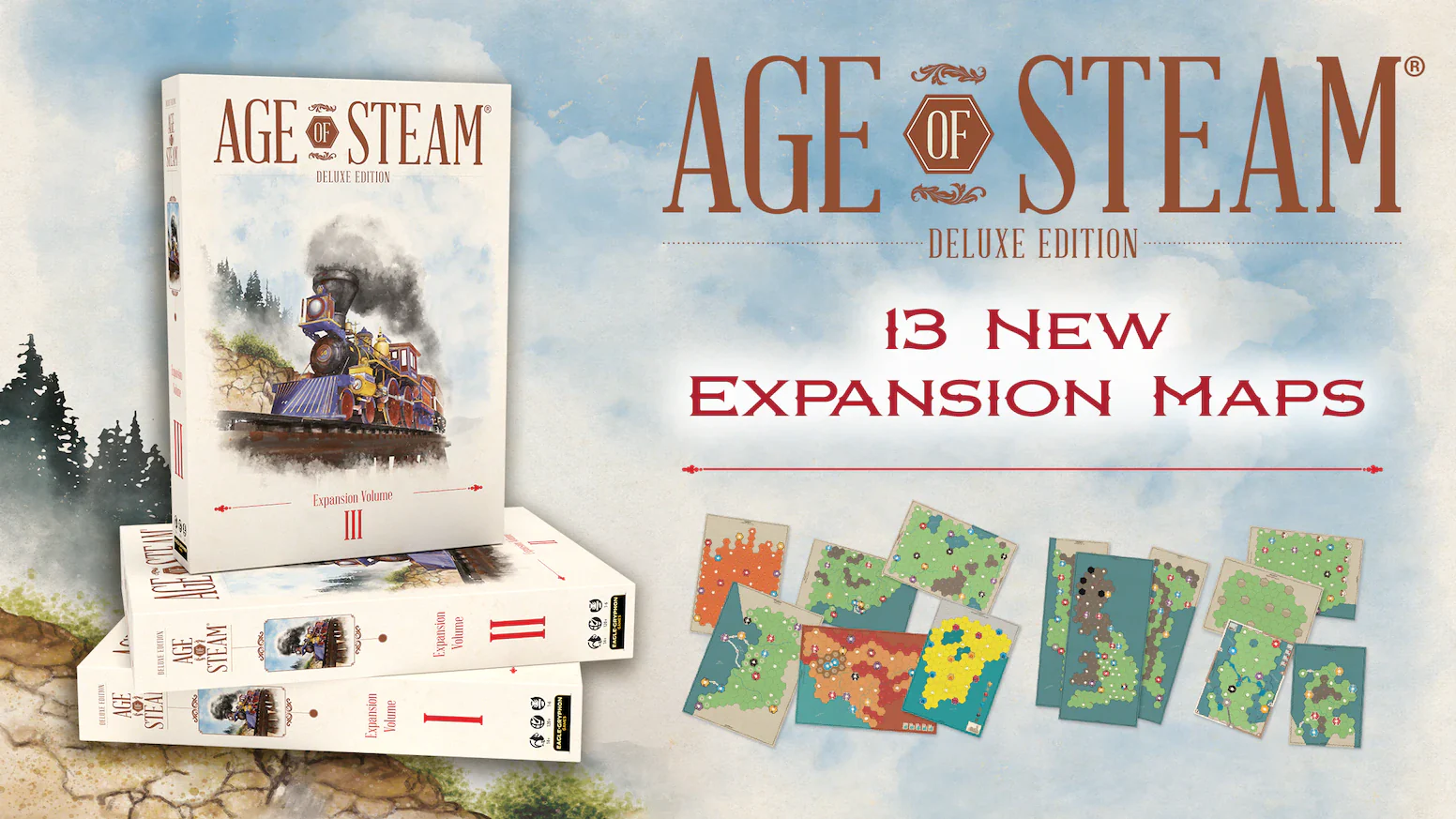 Age of Steam Deluxe Expansions Kickstarter Bundle - Image 2