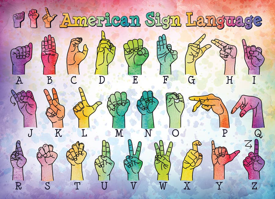 American Sign Language 500pc puzzle - Image 2