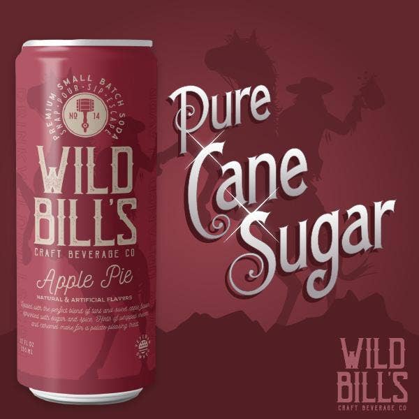 Apple Pie - Premium Cane Sugar Soda, 12-Pack, Cans - Image 3