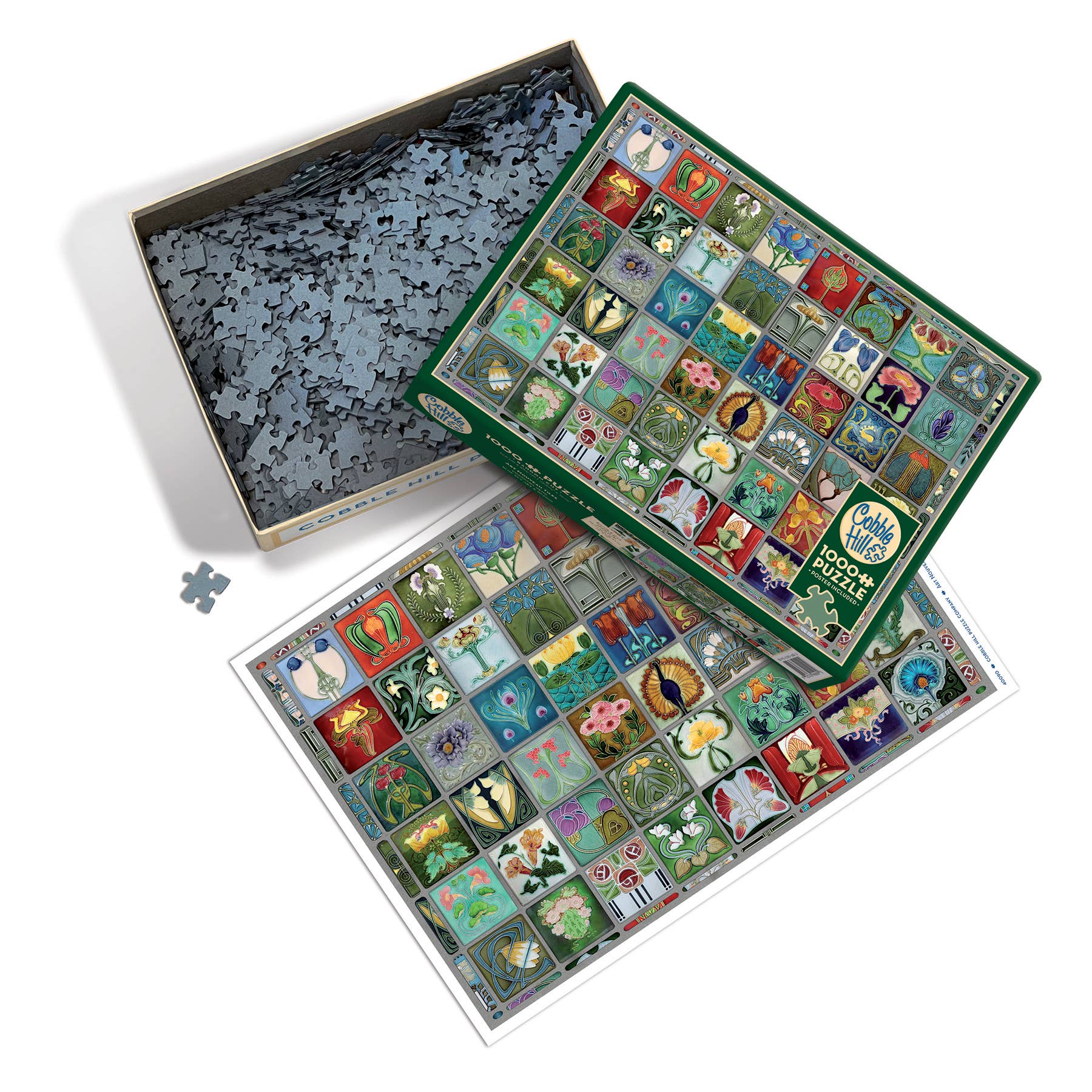 Art Nouveau Tiles 1000pc puzzle - Image 3