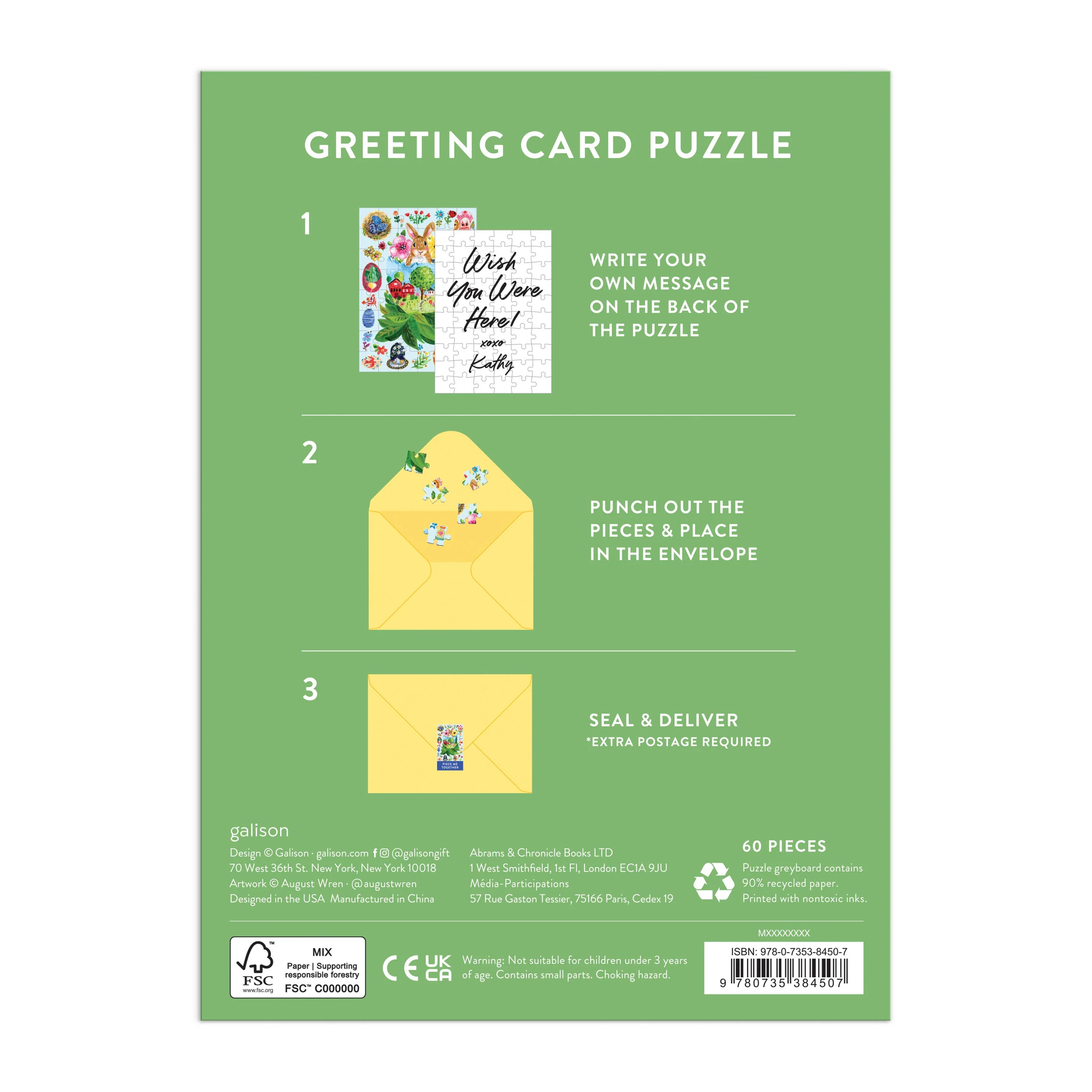 Artisanal Eggs Greeting Card Puzzle - Image 3