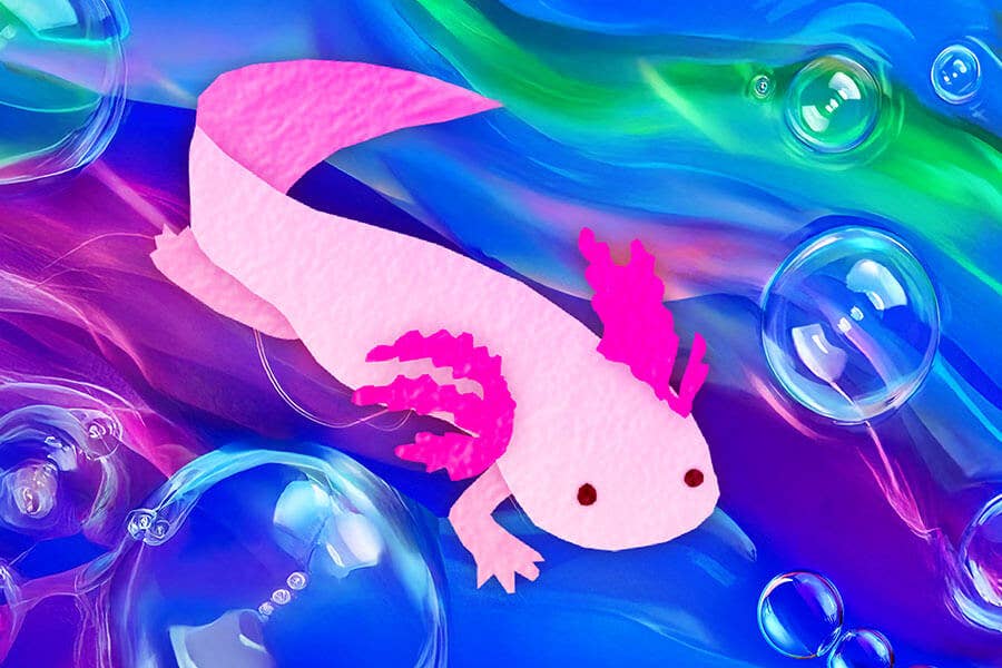 Axolotl Trendy Jigsaw gift for kids - Image 2