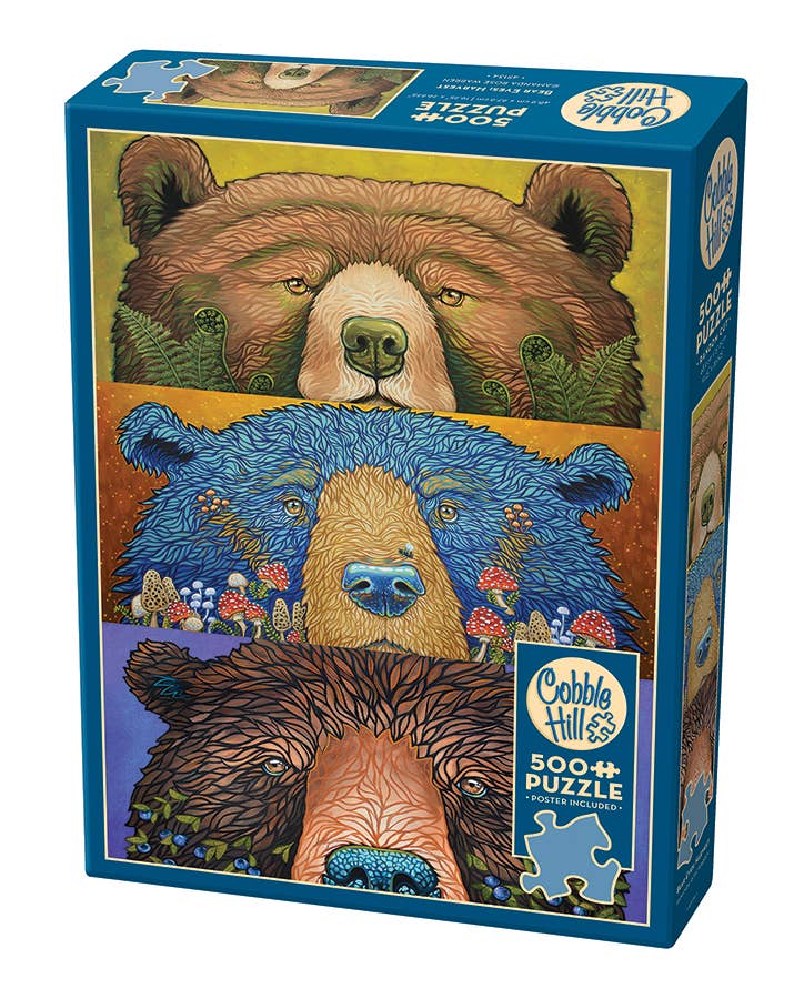 Bear Eyes: Harvest ā 500-Piece Puzzle by Amanda Rose Warren