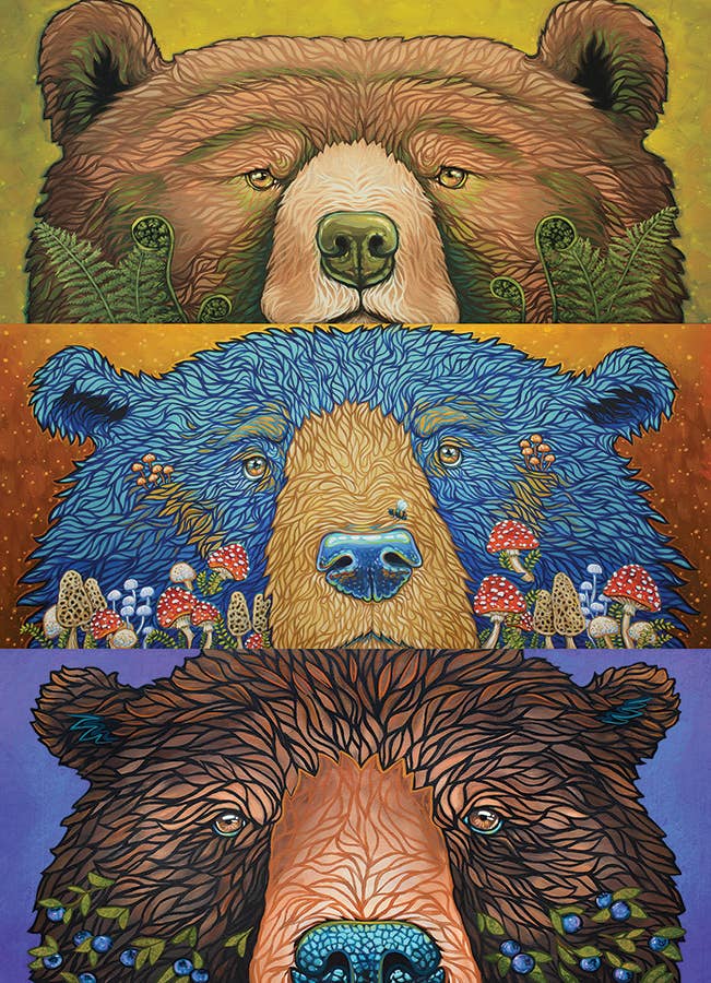 Bear Eyes: Harvest ā 500-Piece Puzzle by Amanda Rose Warren - Image 2