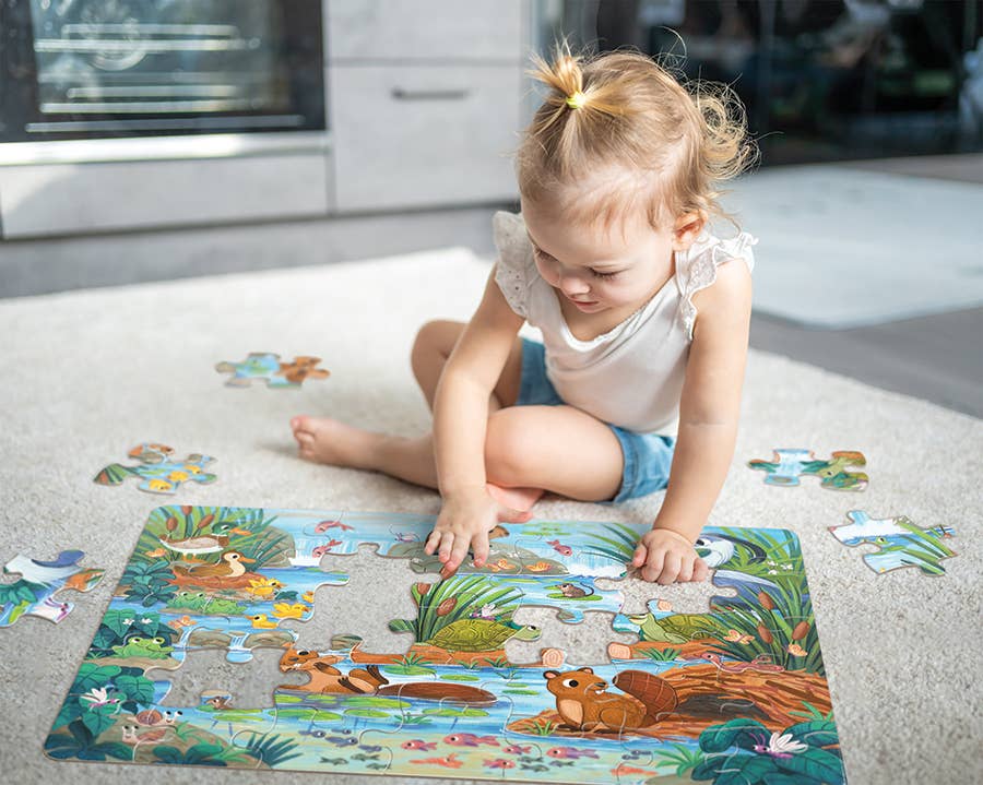 Beaver and Friends (35pc) Floor Puzzle - Ages 3+ - Image 2