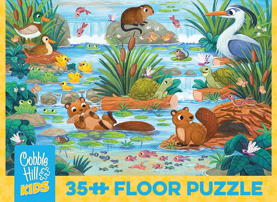 Beaver and Friends (35pc) Floor Puzzle - Ages 3+ - Image 5