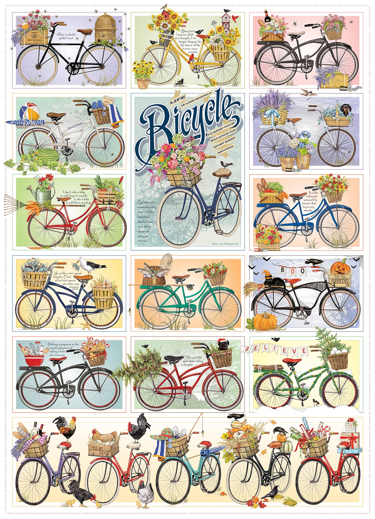 Bicycles 1000pc puzzle - Image 2
