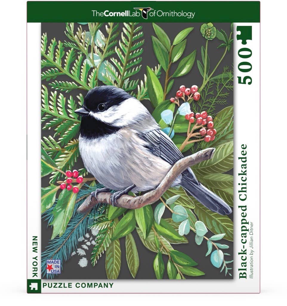 Black-capped Chickadee - 500 Piece Jigsaw Puzzle - Image 2