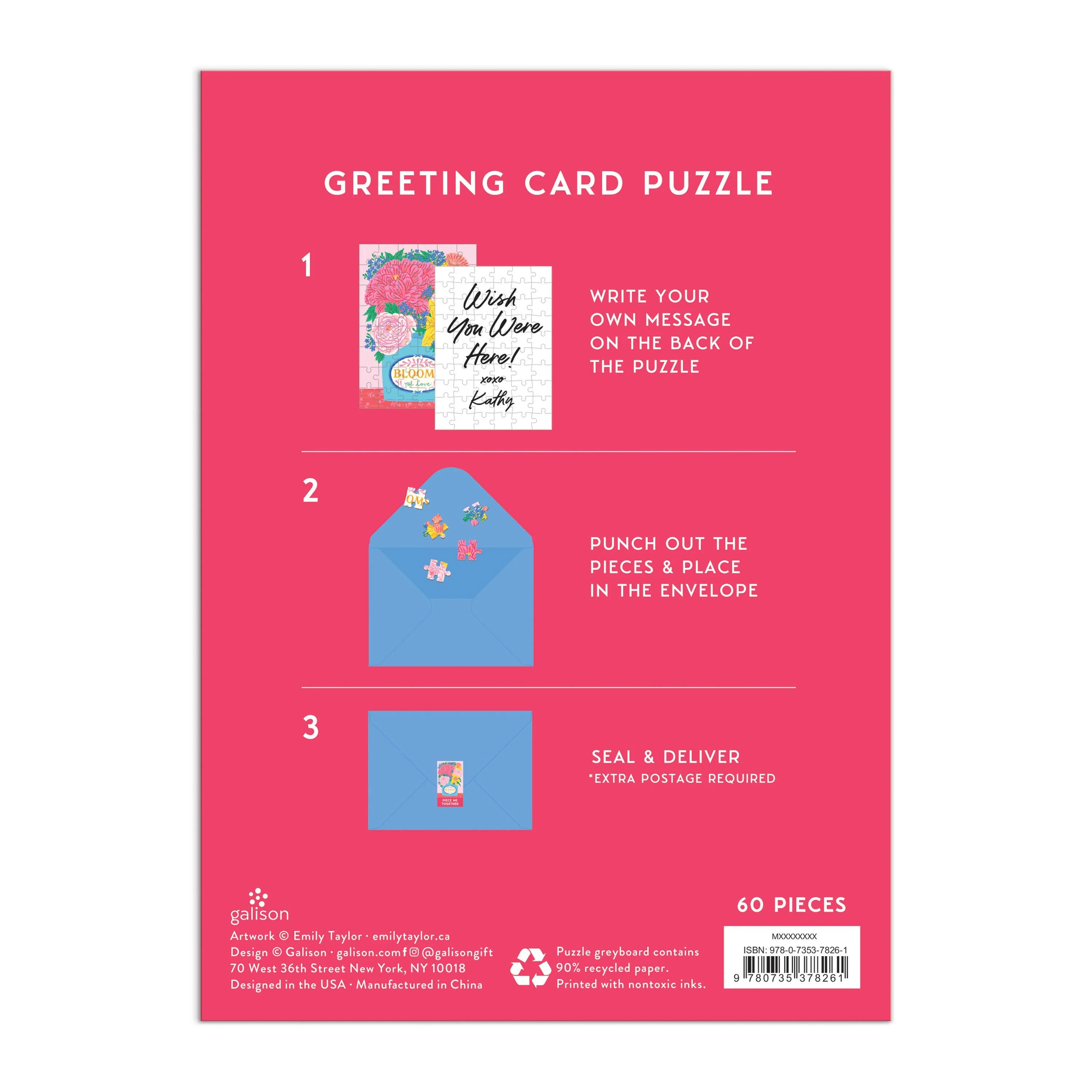 Blooms of Love Greeting Card Puzzle - Image 4