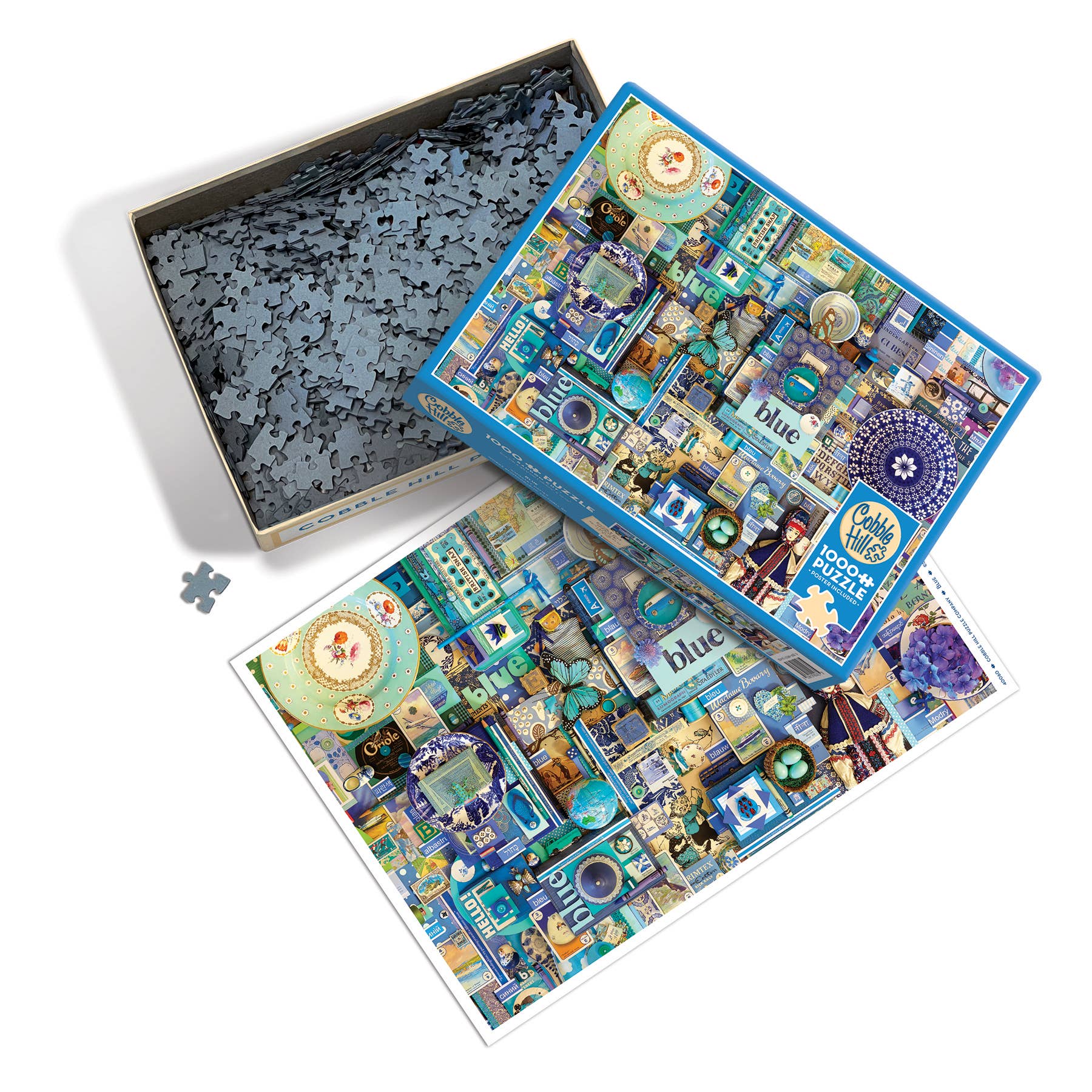 Blue 1000pc puzzle - Image 3