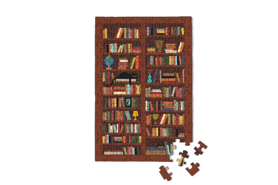 Bookcase Mini jigsaw puzzle - Image 4