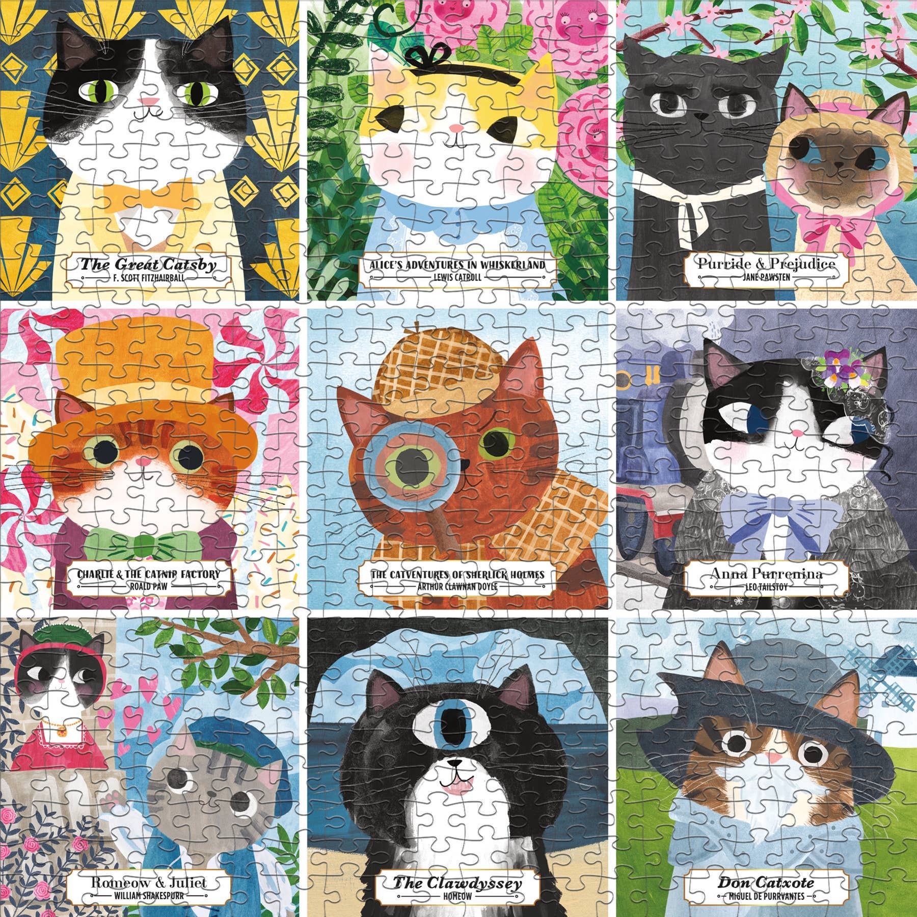 Bookish Cats 500 Piece Family Puzzle - Image 2