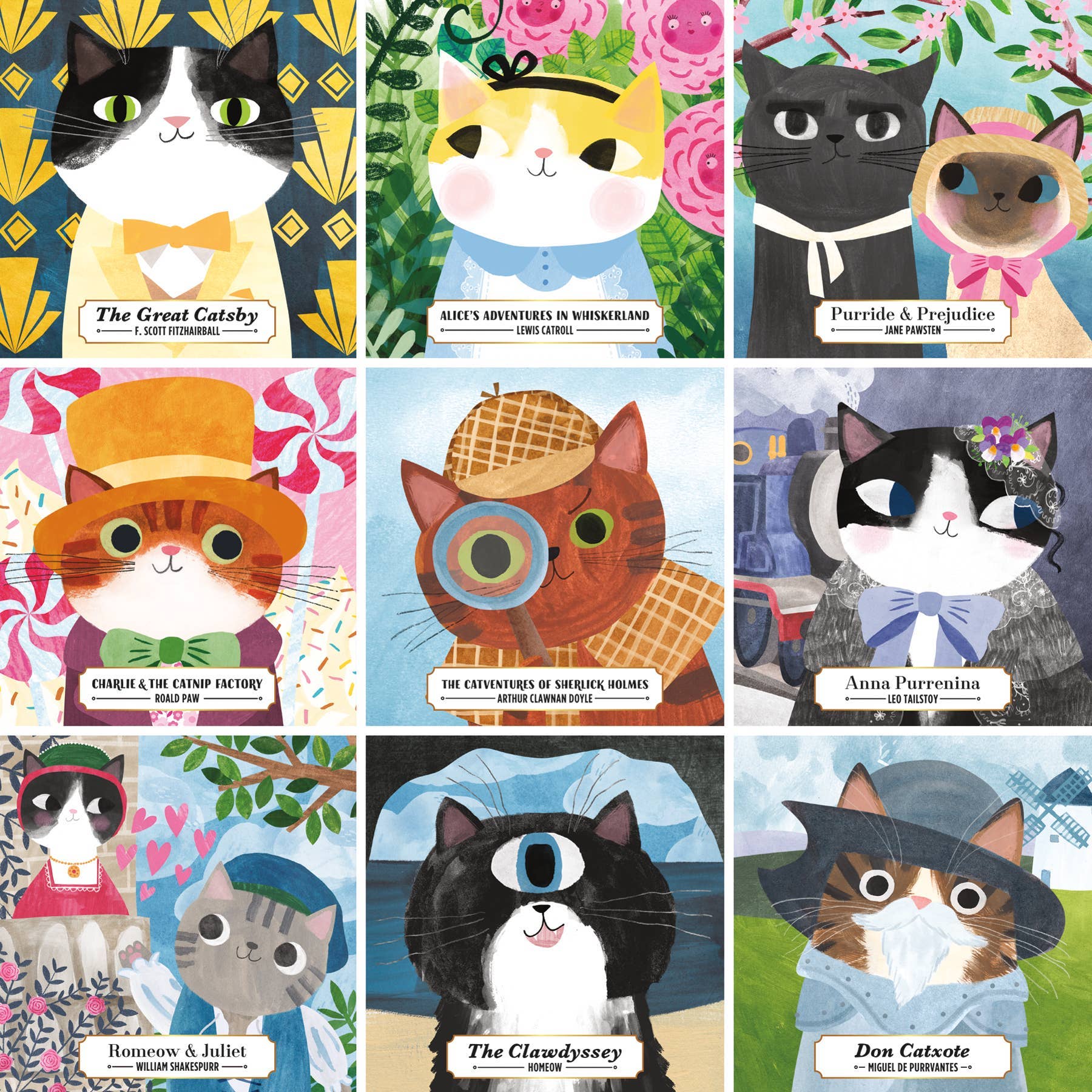 Bookish Cats 500 Piece Family Puzzle - Image 3