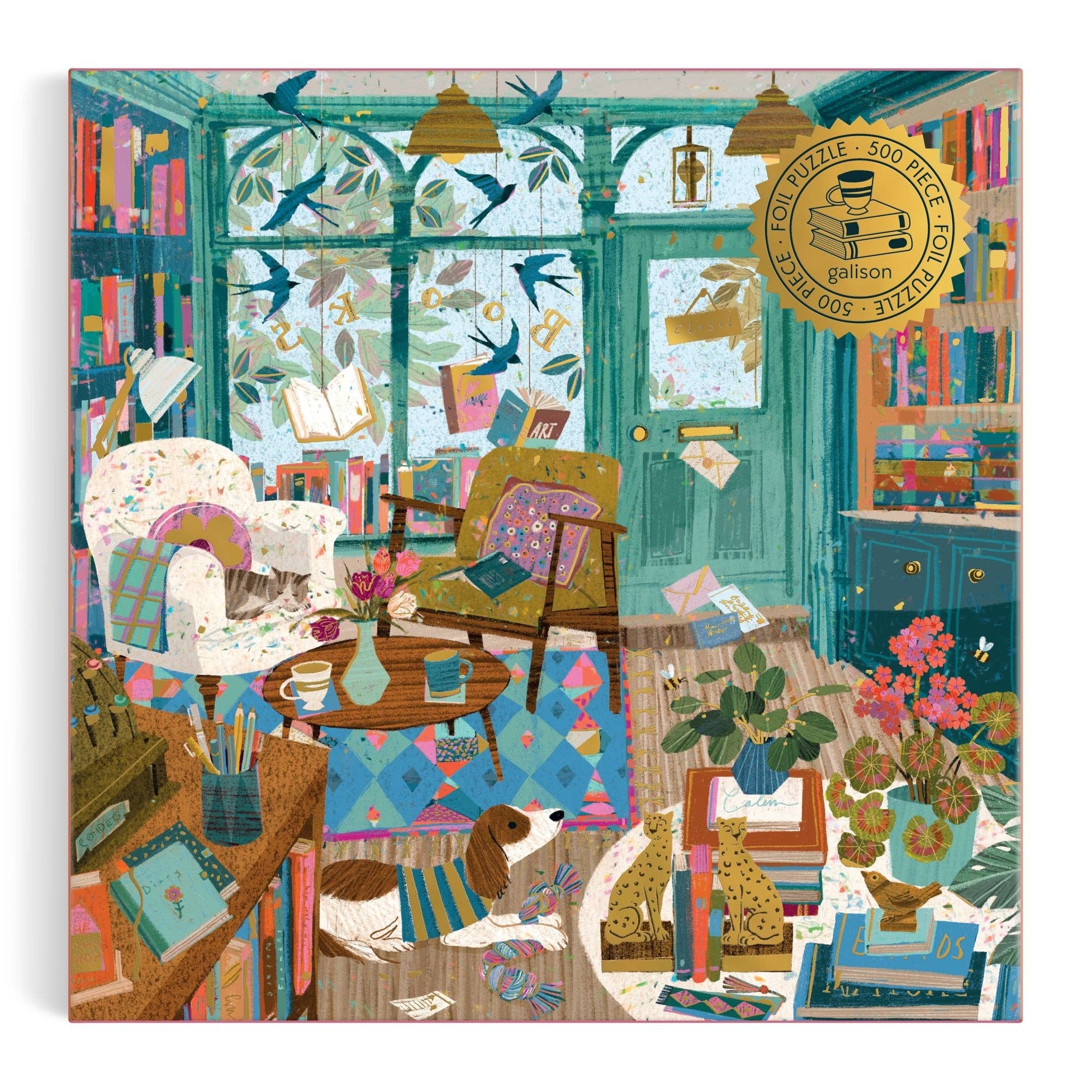 Bookshop Afternoon 500 Piece Foil Puzzle - Image 2