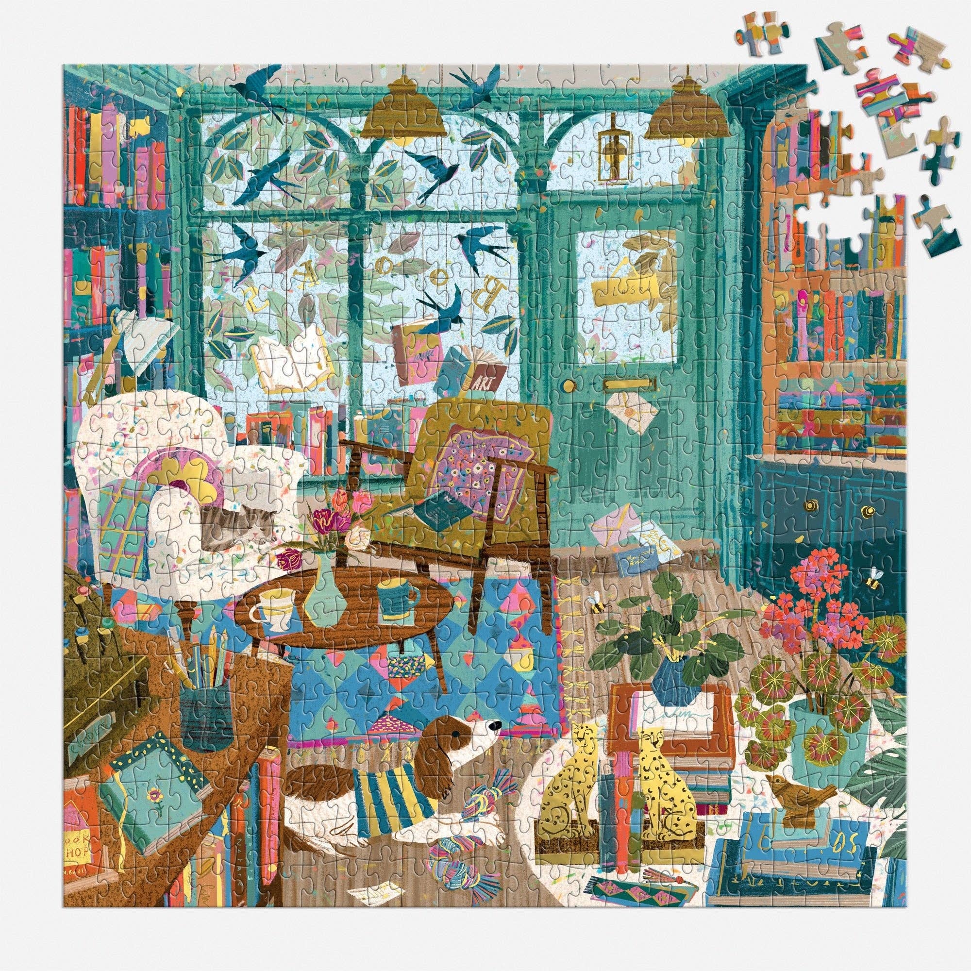 Bookshop Afternoon 500 Piece Foil Puzzle - Image 4