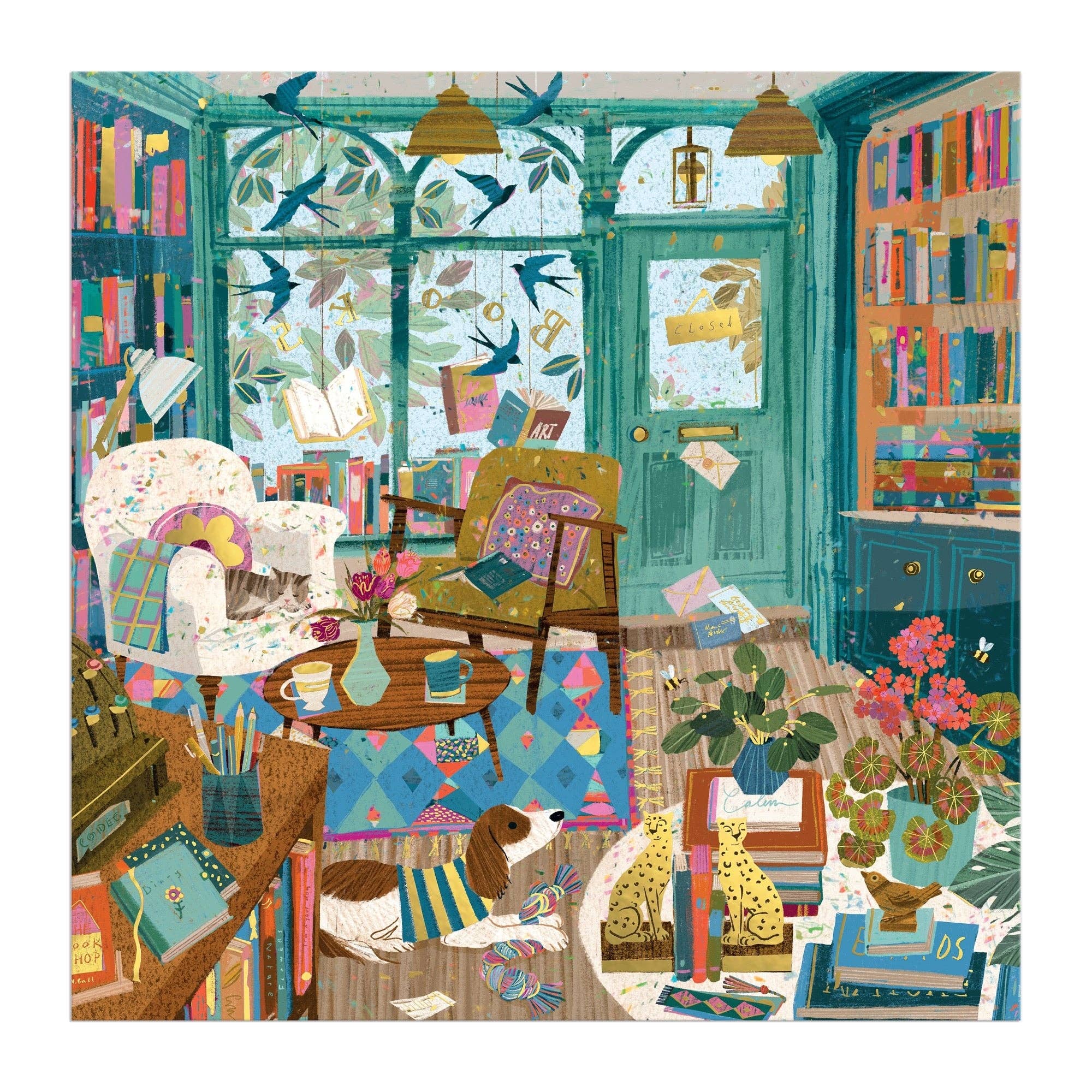 Bookshop Afternoon 500 Piece Foil Puzzle - Image 5
