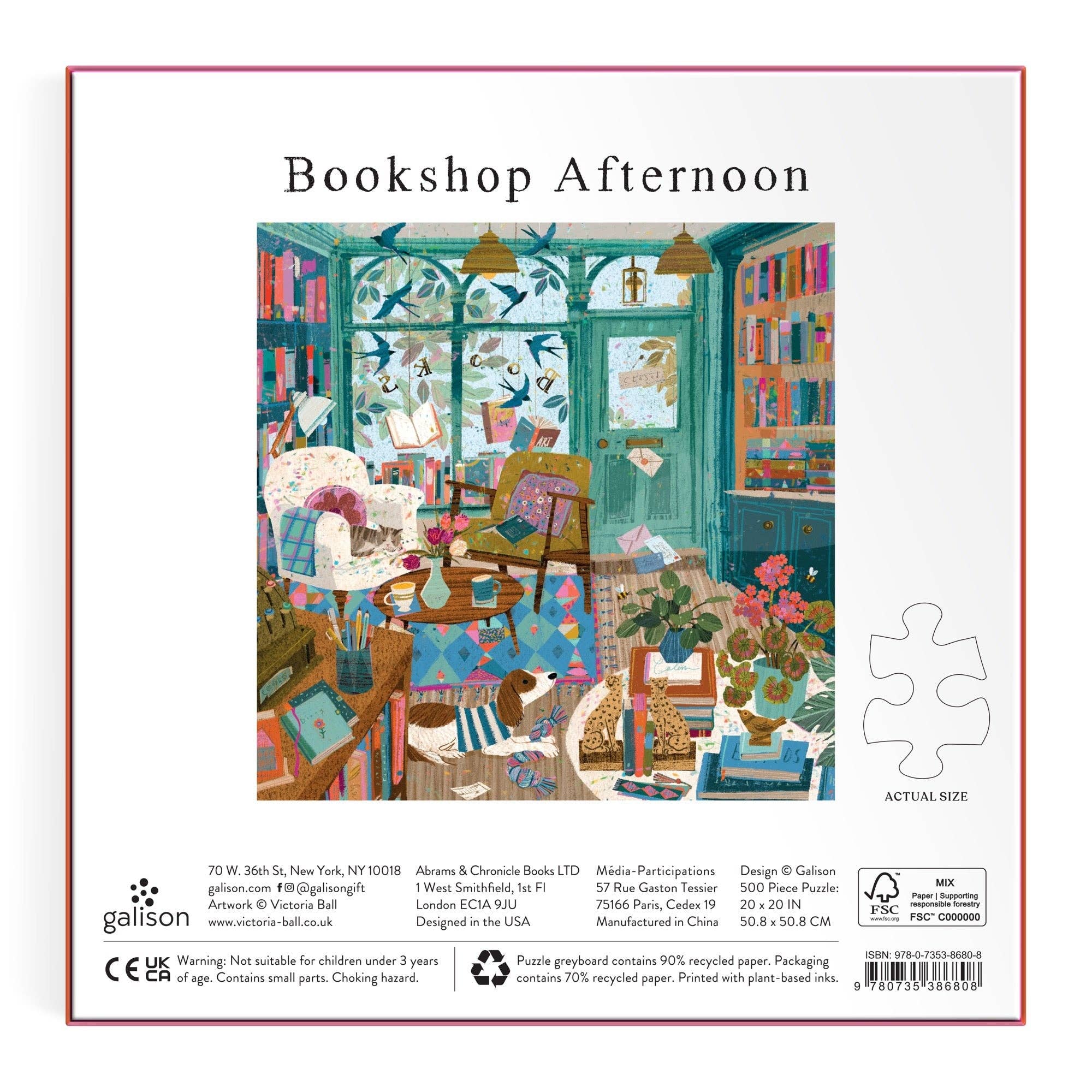 Bookshop Afternoon 500 Piece Foil Puzzle - Image 6