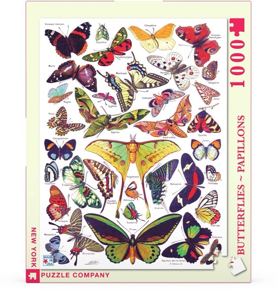 Butterflies ~ Papillons - 1000 Piece Jigsaw Puzzle - Image 2
