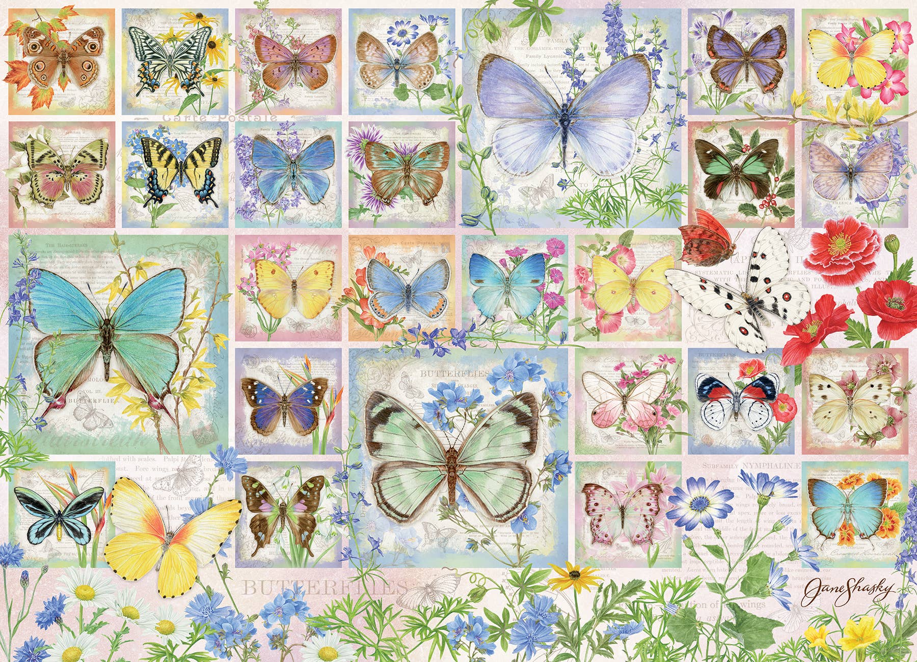 Butterfly Tiles 500pc puzzle - Image 2