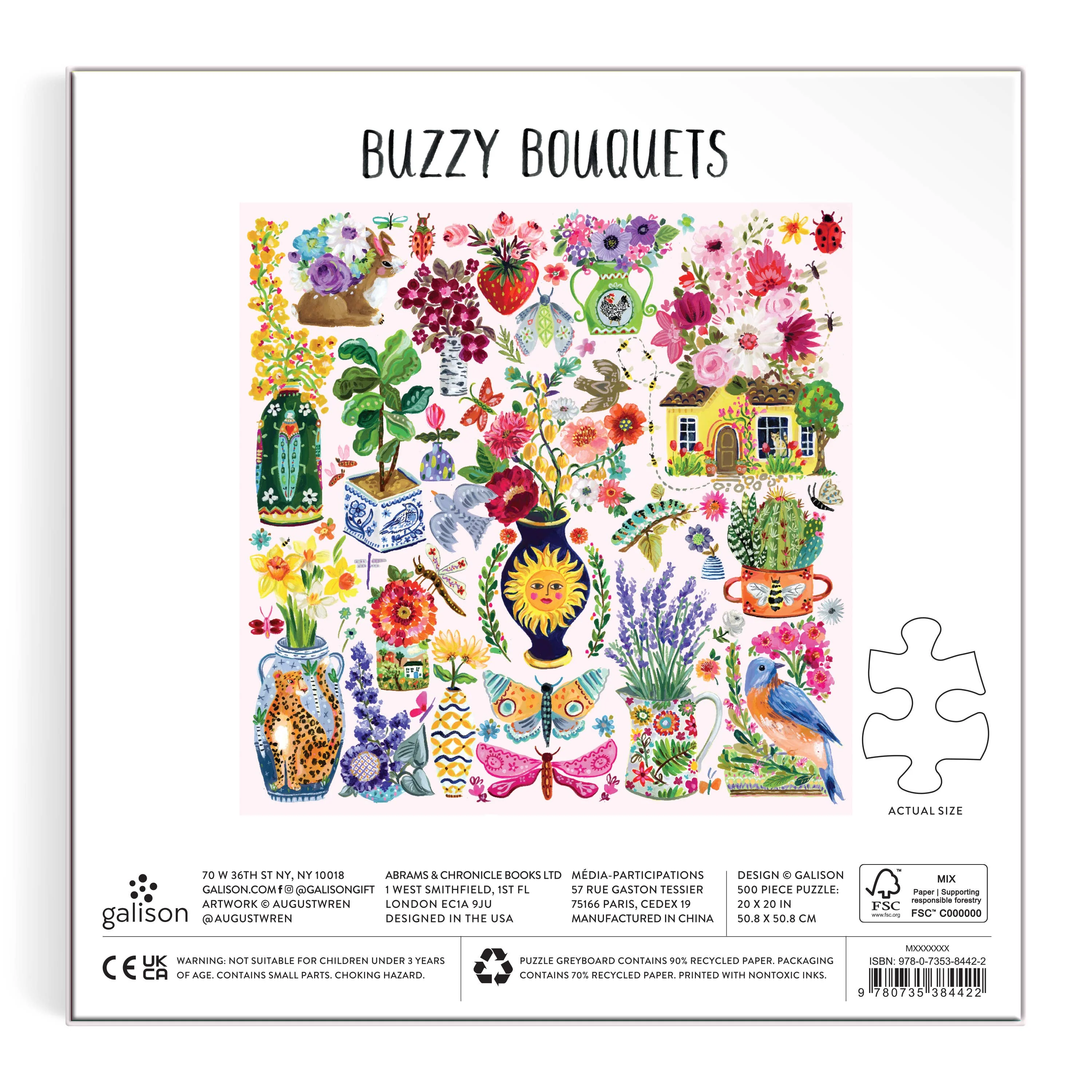 Buzzy Bouquets 500 Piece Puzzle - Image 5