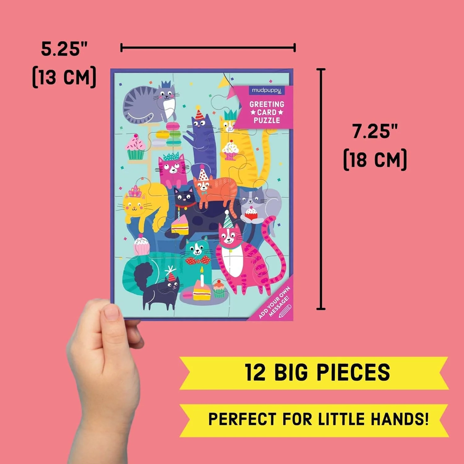 Cat Party Greeting Card Puzzle - Image 4