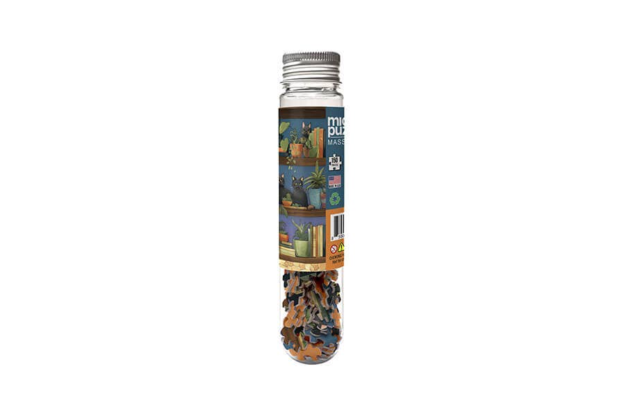 Cat Tales - Library books bookcase plants garden puzzle - Image 4