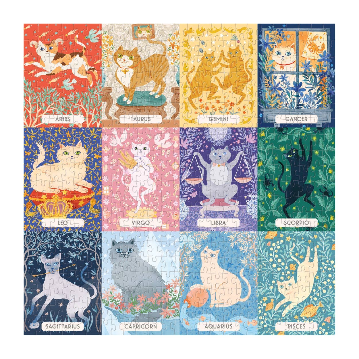 Cat Zodiac 500 Piece Puzzle - Image 2