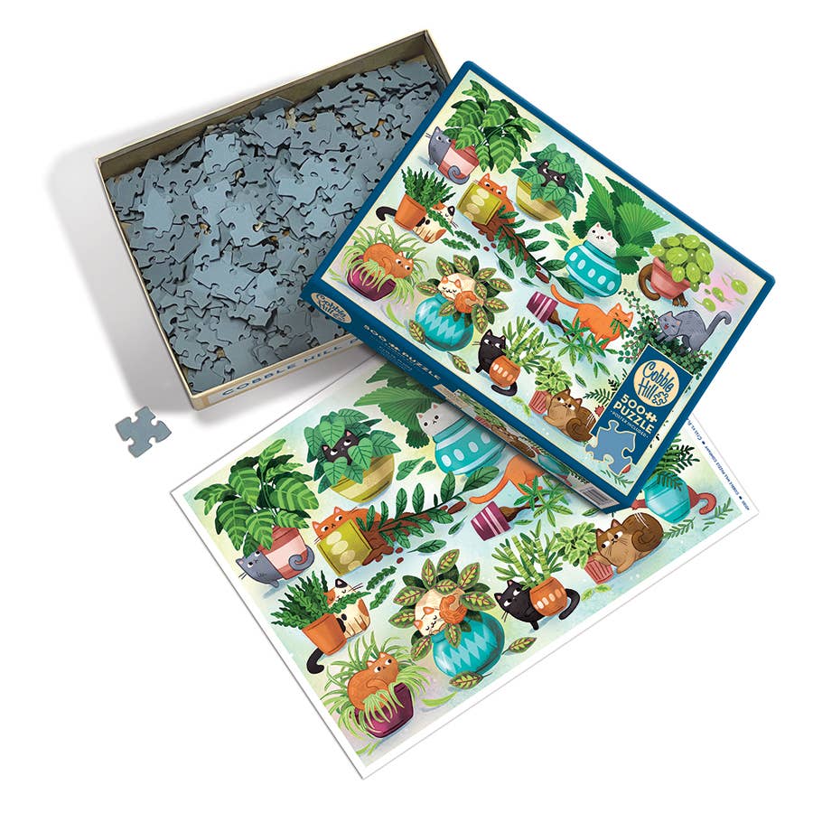Cats vs Plants 500pc puzzle - Image 2