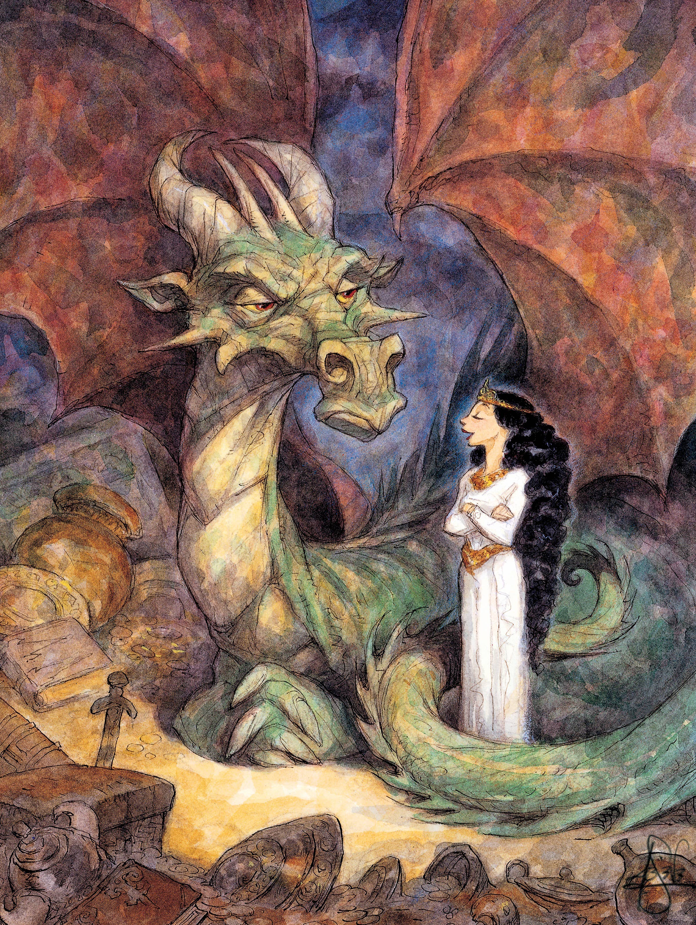 Chat with a Dragon - 500 Piece Jigsaw Puzzle - Image 3