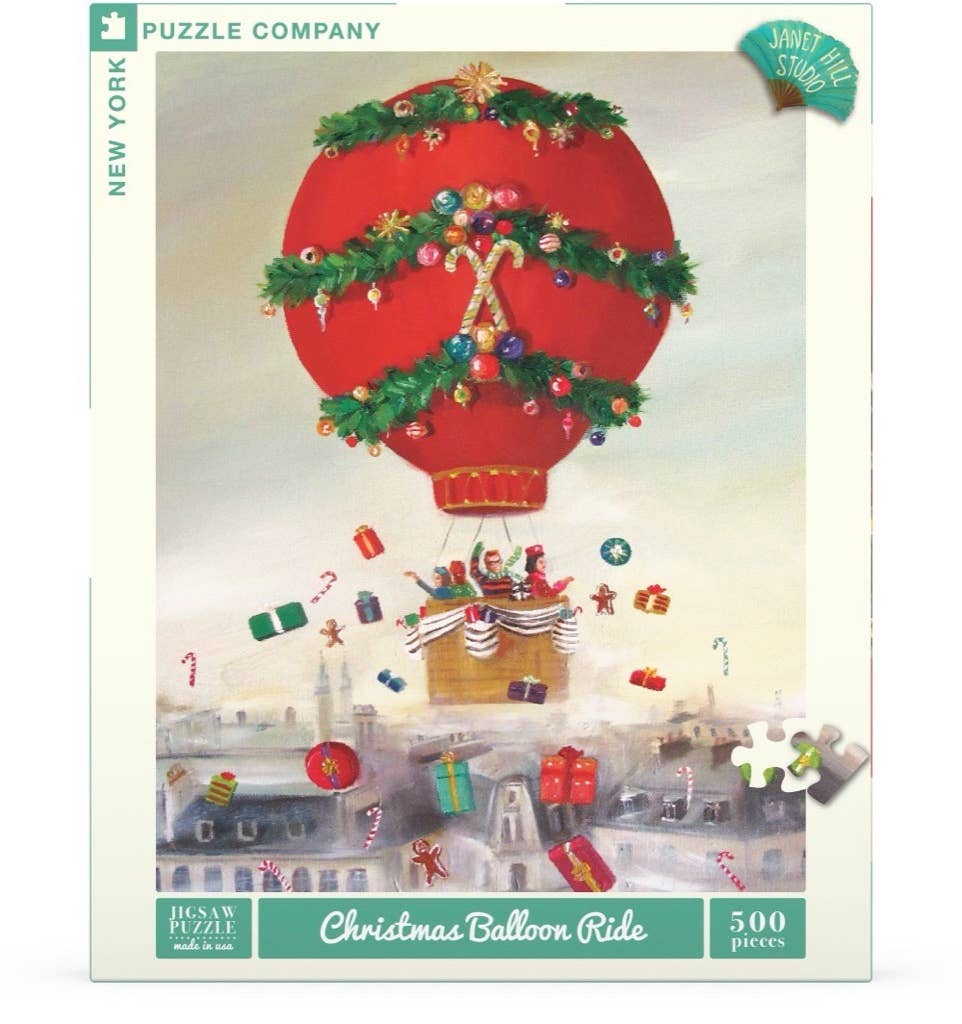 Christmas Balloon Ride - 500 Piece Jigsaw Puzzle - Image 2