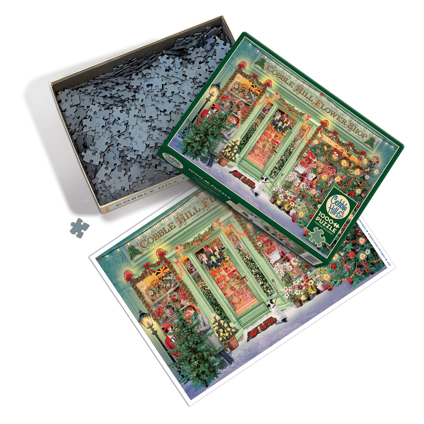 Christmas Flower Shop 1000pc puzzle - Image 3