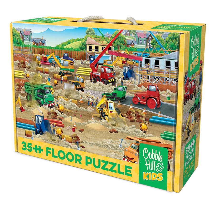 Construction Zone (35pc) Floor Puzzle - Ages 3+ - Image 3
