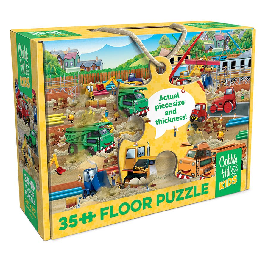 Construction Zone (35pc) Floor Puzzle - Ages 3+ - Image 4