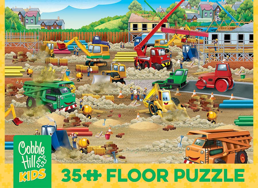 Construction Zone (35pc) Floor Puzzle - Ages 3+ - Image 5
