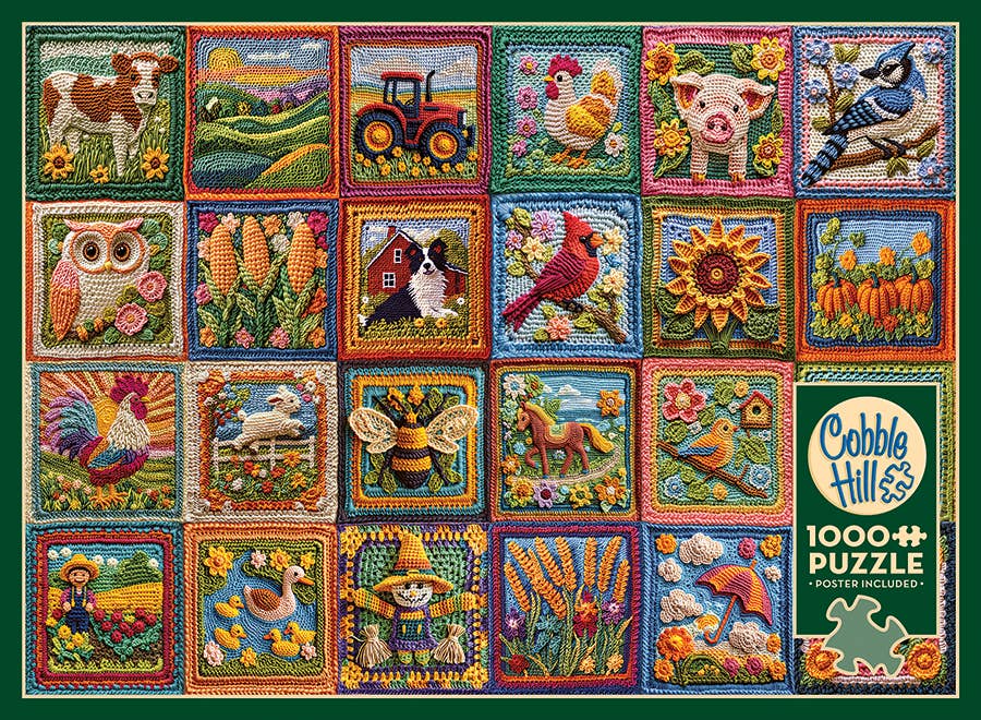 Country Life Crochet 1000pc puzzle - Image 4