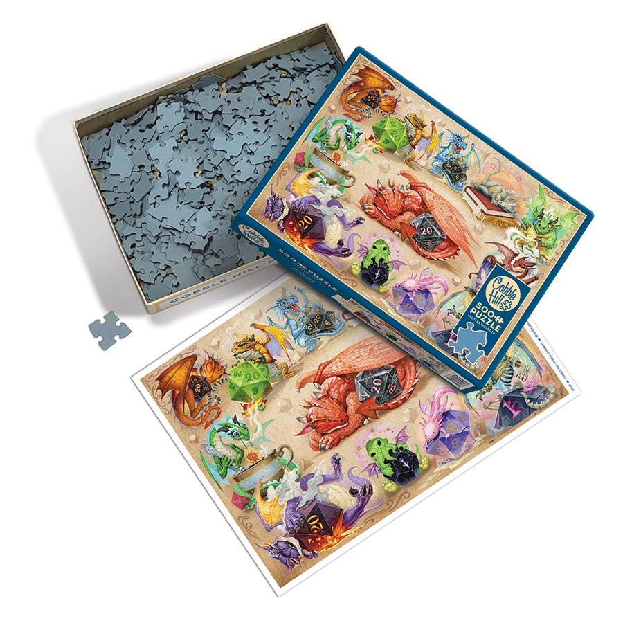 D20 Dragons by Jacob Walker - 500pc Puzzle - Image 3