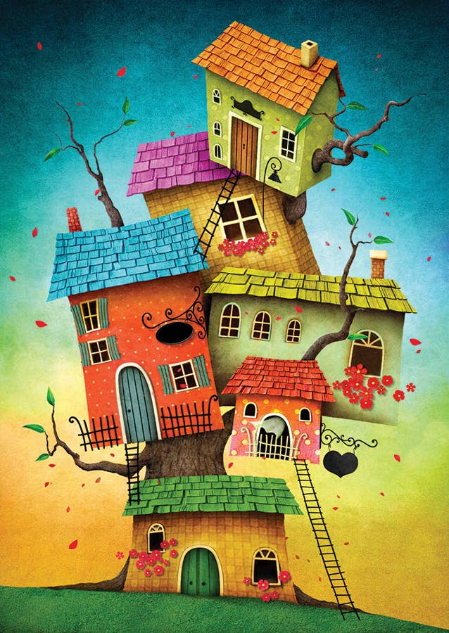 Fairy Tale Houses 1000pc Enjoy Puzzle - Image 2