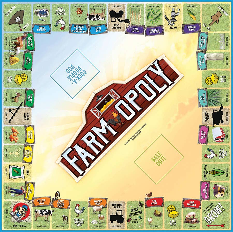 Farm-Opoly (new design) Board Game, by Late for the Sky - Image 2