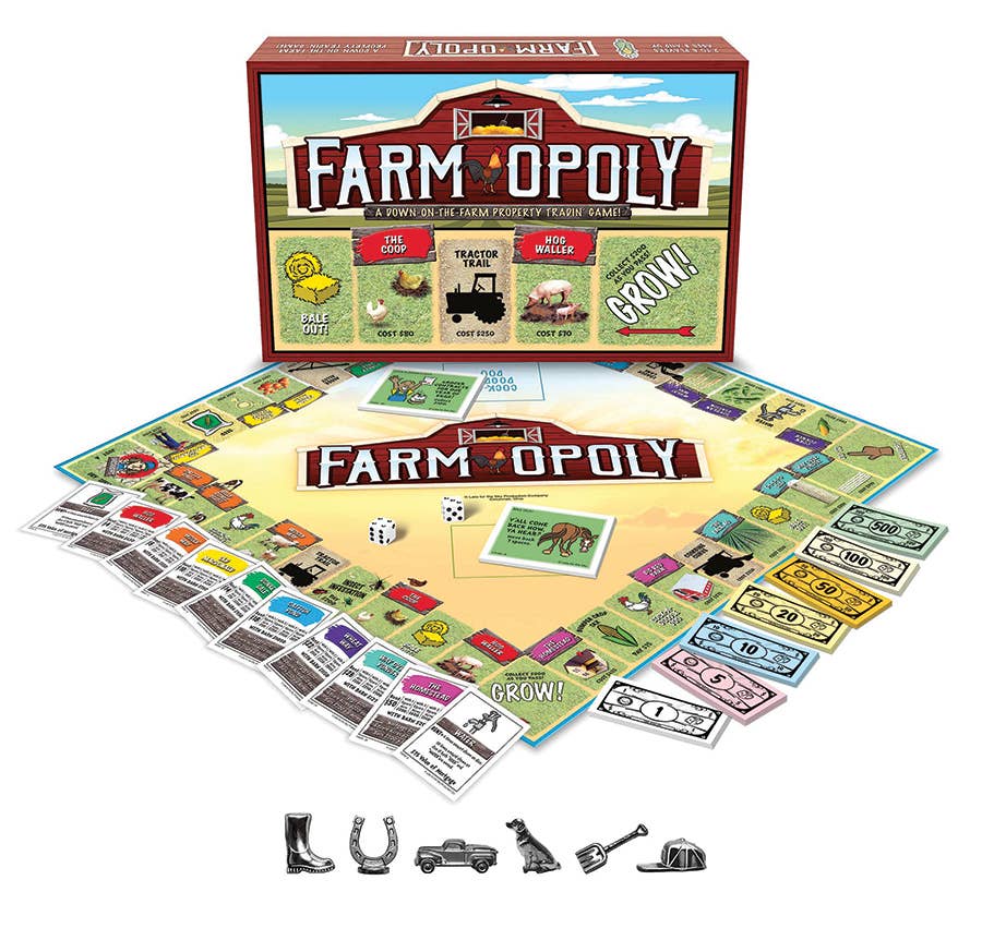 Farm-Opoly (new design) Board Game, by Late for the Sky - Image 3
