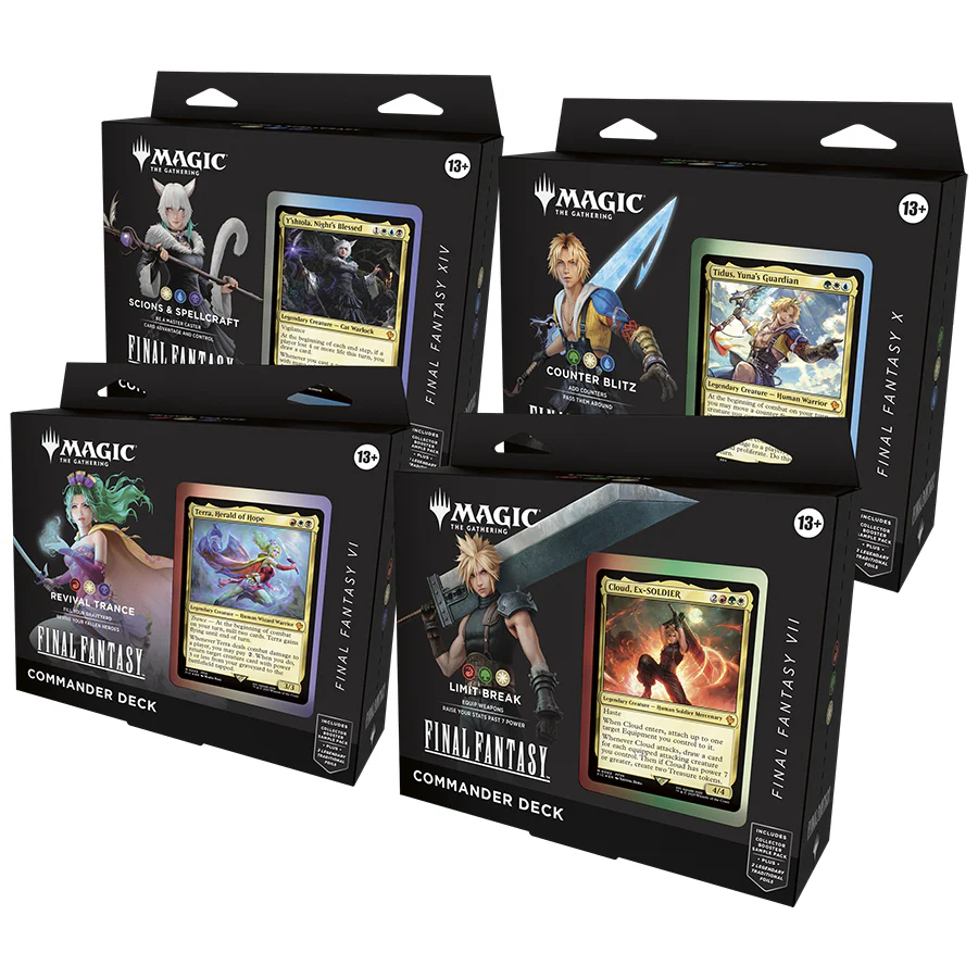 Final Fantasy Commander Deck Display MTG