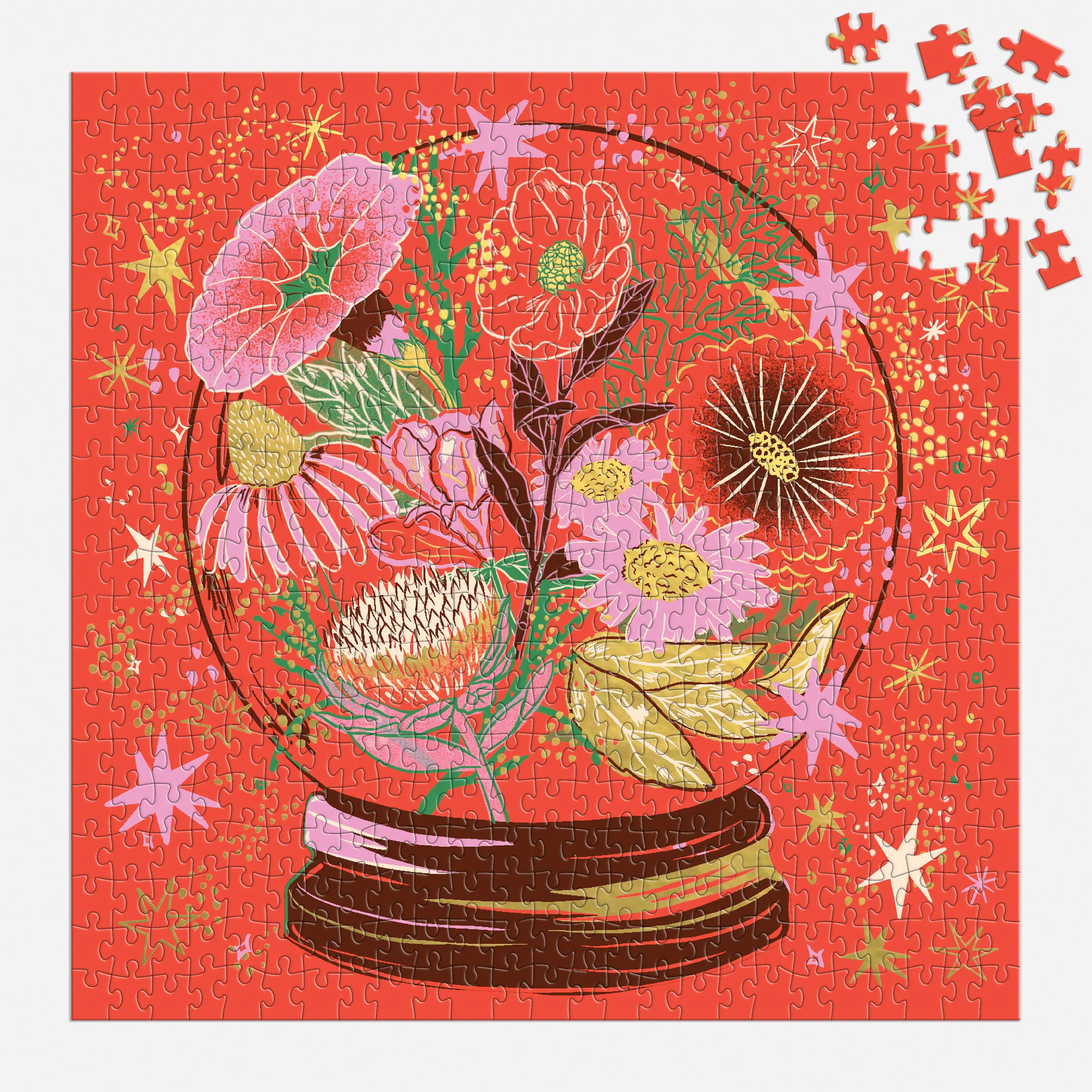 Flower Gazing 500 Piece Foil Puzzle - Image 2