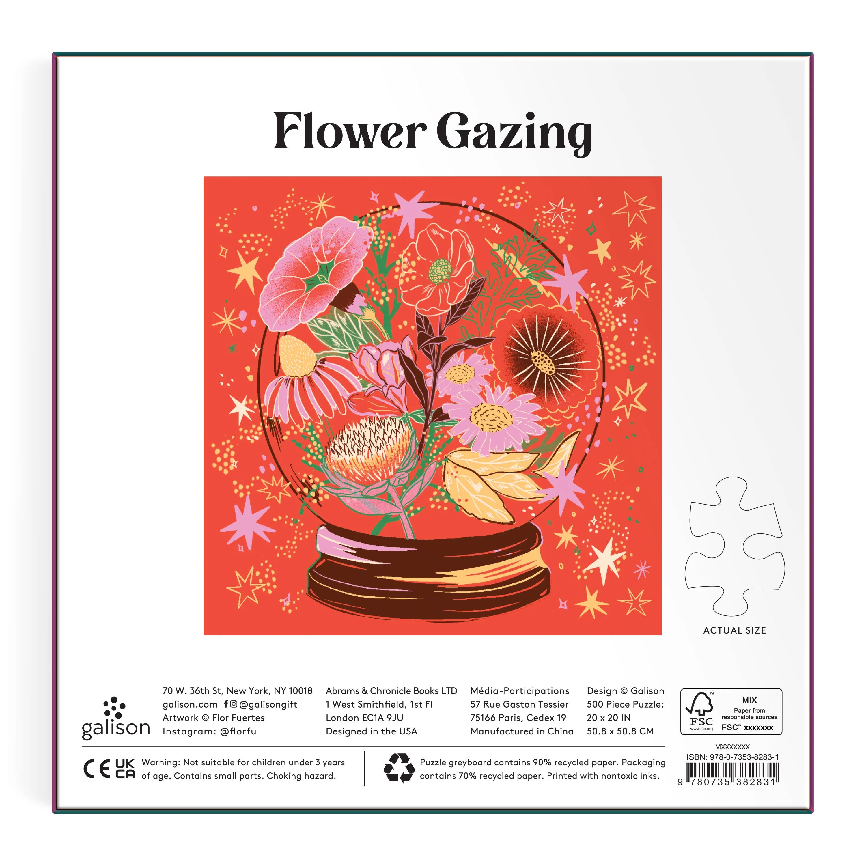 Flower Gazing 500 Piece Foil Puzzle - Image 3