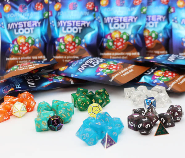 Mystery Loot: Plastic RPG Set & Bonus Metal die - Image 2