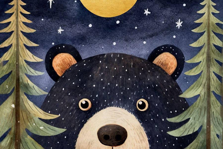 Forest Bear - wildlife souvenir gift mini jigsaw puzzle - Image 2