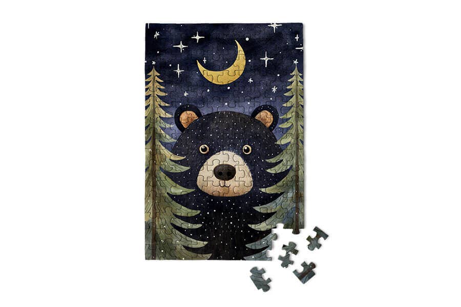 Forest Bear - wildlife souvenir gift mini jigsaw puzzle - Image 3