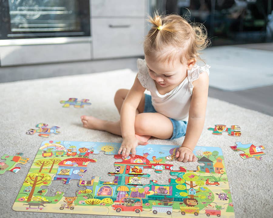 Friendly Neighbors (35pc) Floor Puzzle - Ages 3+ - Image 2