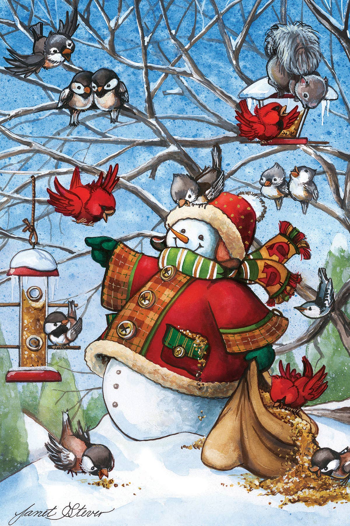 Frosty Feeds His Friends 48pc floor puzzle - Image 2